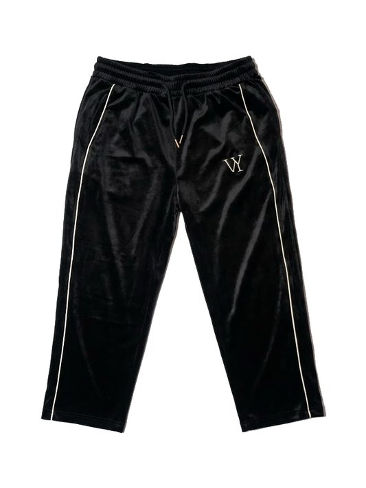Jogging en velours VENYCE — face, monogramme VY